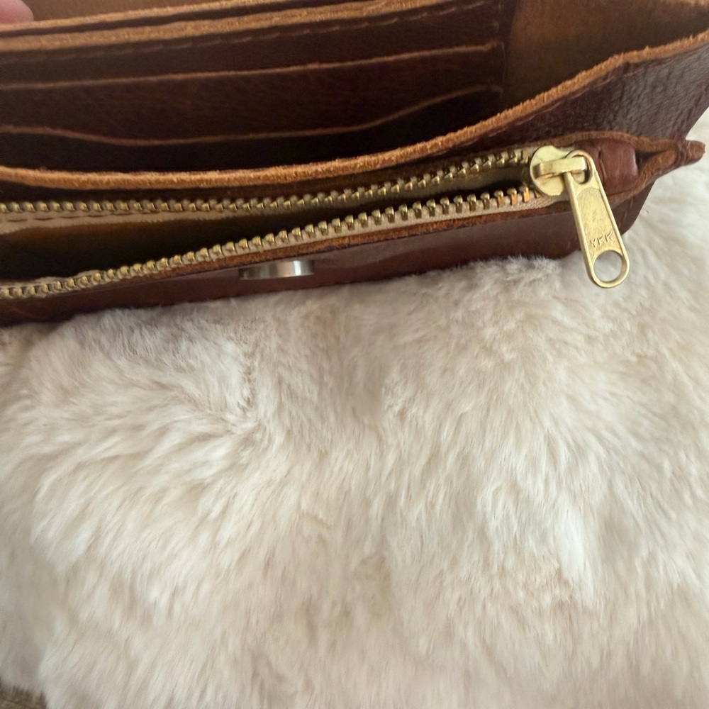 Portland Leather Rich Brown Clutch - Picture 5 of 7